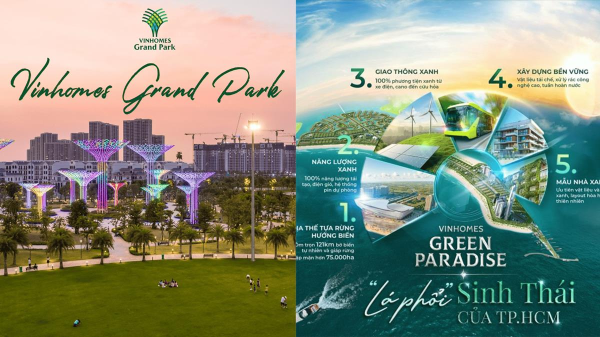 So sánh Vinhomes Grand Park vs Green Paradise nên chọn dự án nào?
