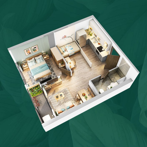 Căn hộ 1PN+1: Lựa chọn thông minh cho an cư và đầu tư của gia đình trẻ