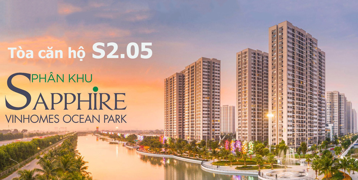 Tòa S2.05 The Sapphire 2 Vinhomes Ocean Park