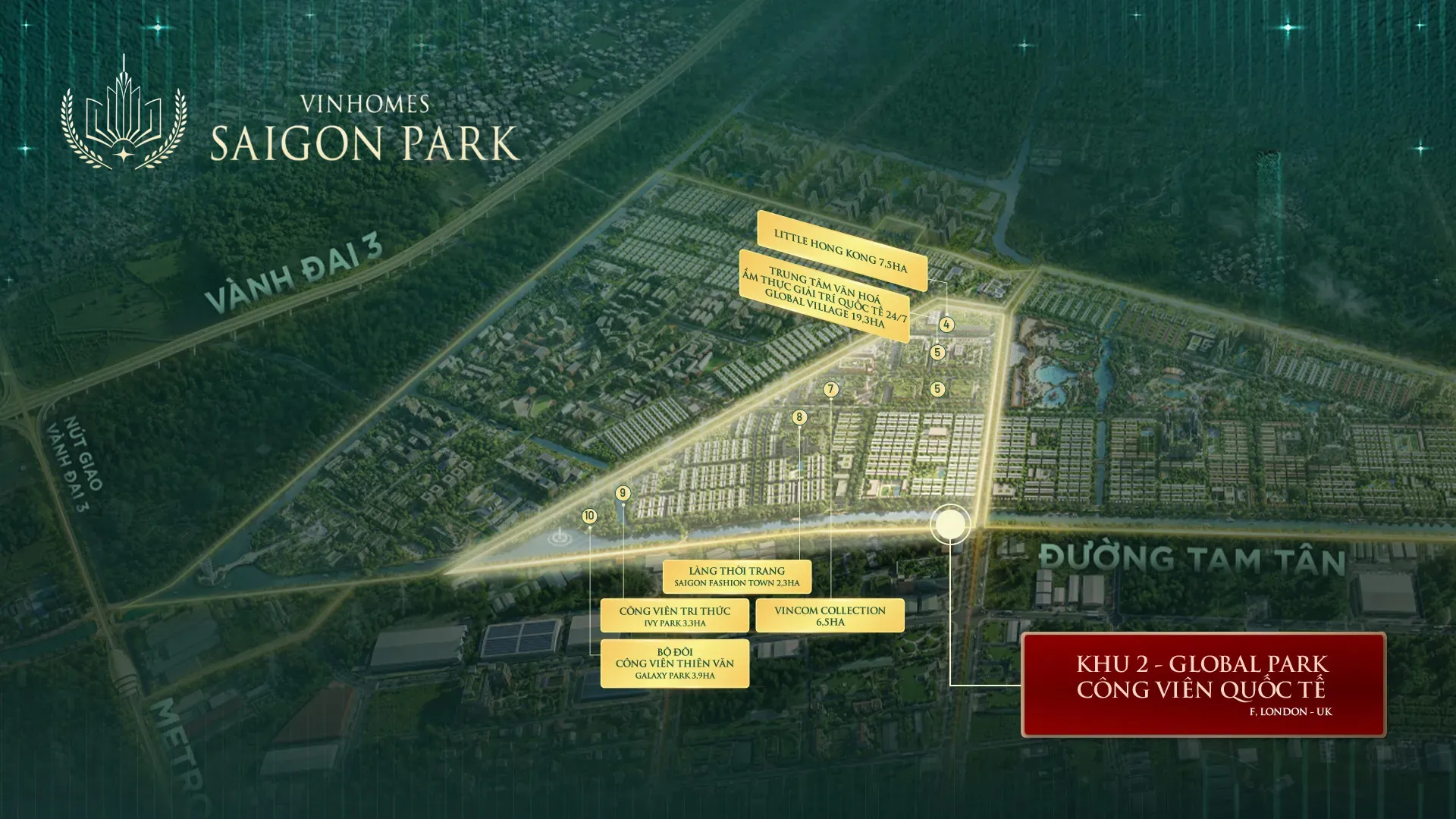 Phân khu GOLF PARK - Công Viên Golf Vinhomes Saigon Park