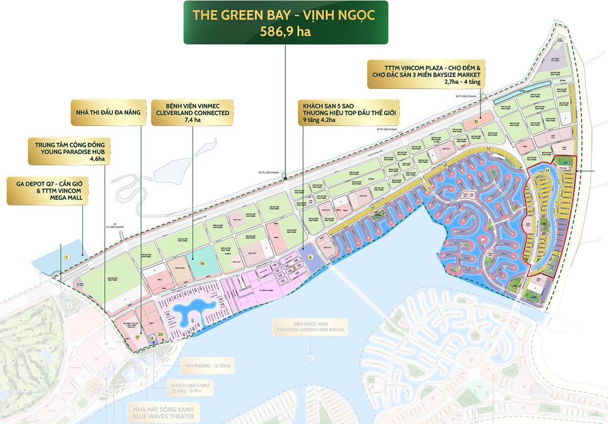 The Green Bay (Vịnh Ngọc) - Thành phố sức khỏe - xanh - sinh thái tại Vinhomes Cần Giờ