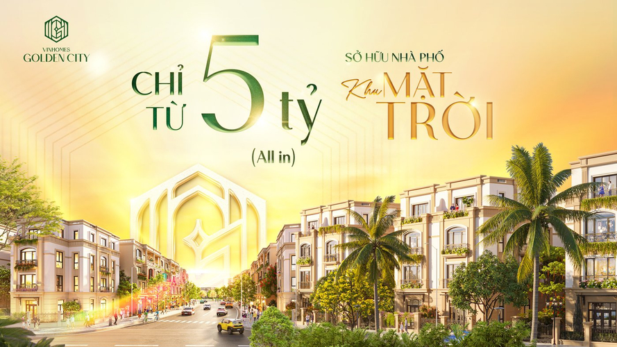 Khu Mặt Trời Vinhomes Golden City: Cơ hội đầu tư cửa ngõ Hải Phòng từ 5 tỷ đồng