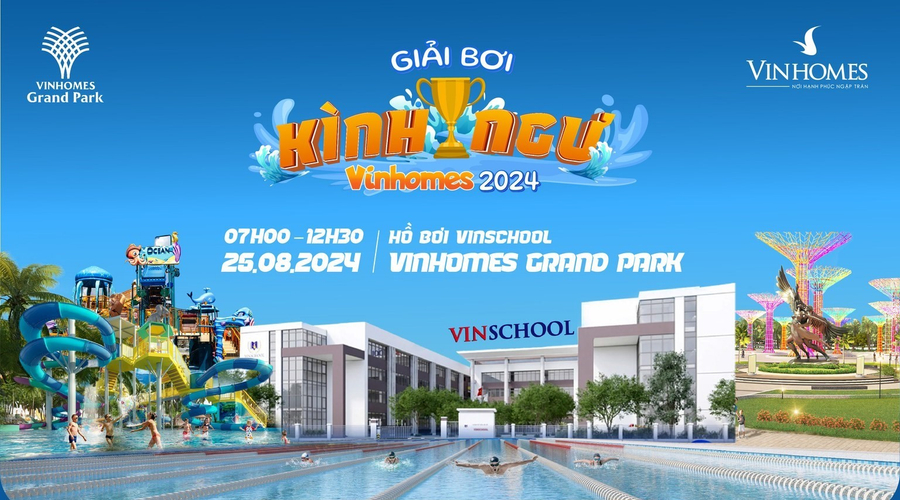 Giải bơi Kình Ngư Vinhomes: Giá trị cộng đồng nâng tầm bất động sản