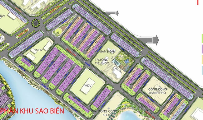 Mặt bằng Vinhomes Ocean Park - tiểu khu Sao Biển