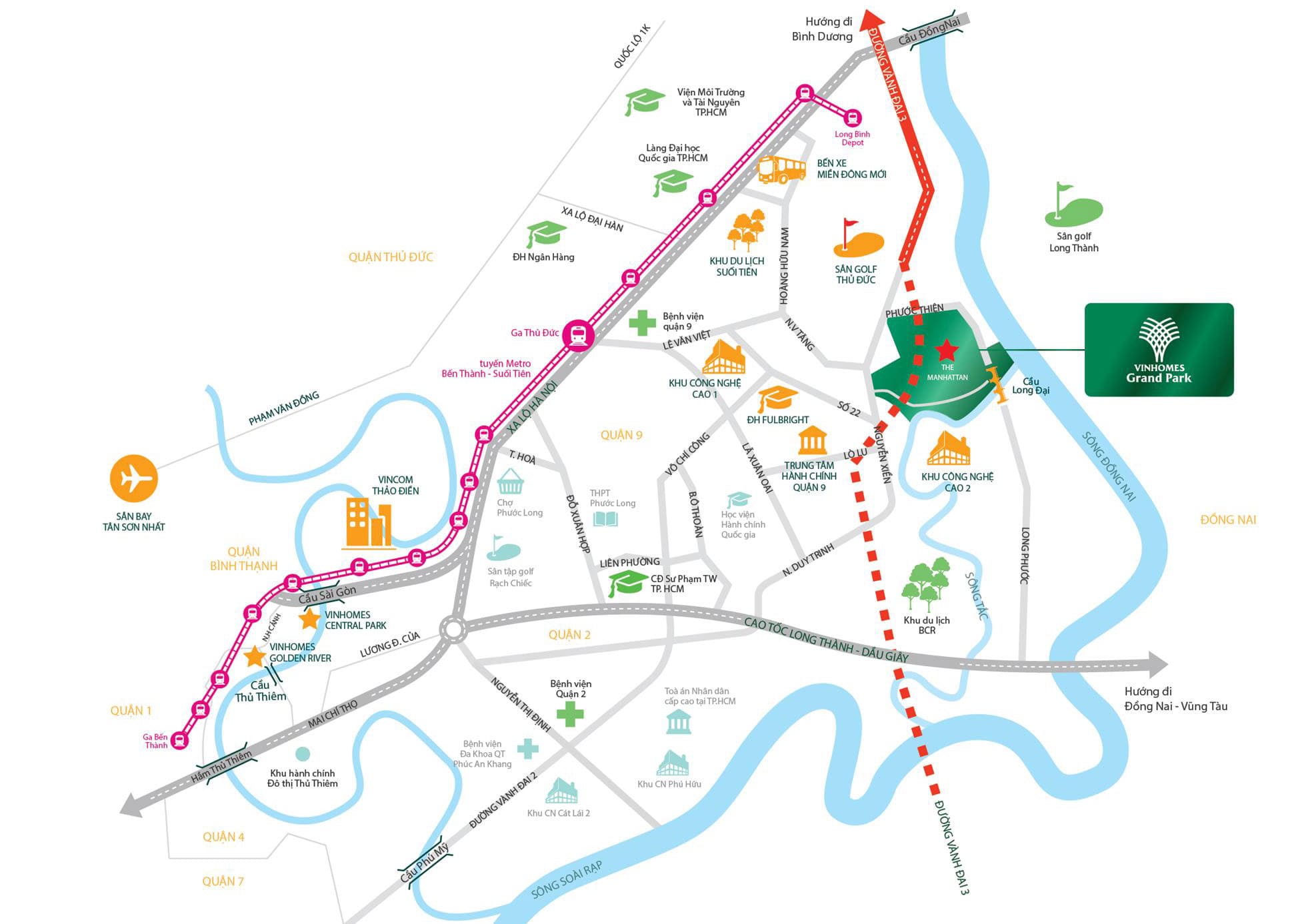 Vị trí Vinhomes Grand Park Thủ Đức