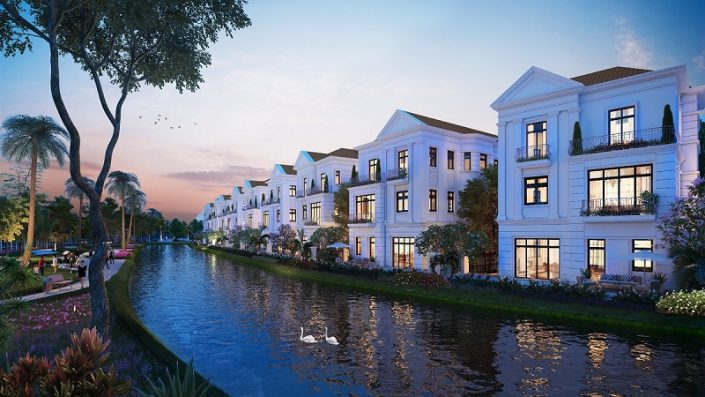 Biệt thự tại tiểu khu Nguyệt Quế