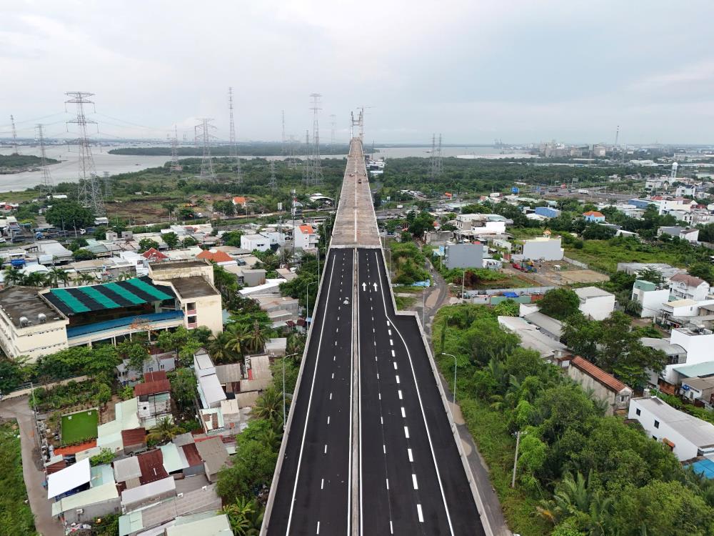 Hình ảnh cầu lớn nhất trên cao tốc Bến Lức - Long Thành sau gần 10 năm thi công, Ảnh_Internet