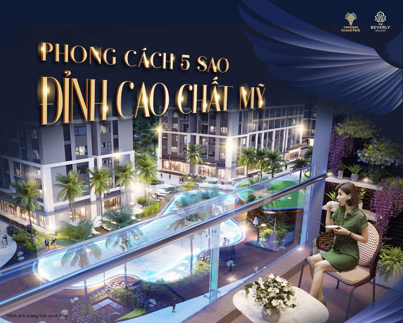 Phối cảnh minh họa thiết kế ​​​​​​​căn hộ The Oasis - Vinhomes Quận 9