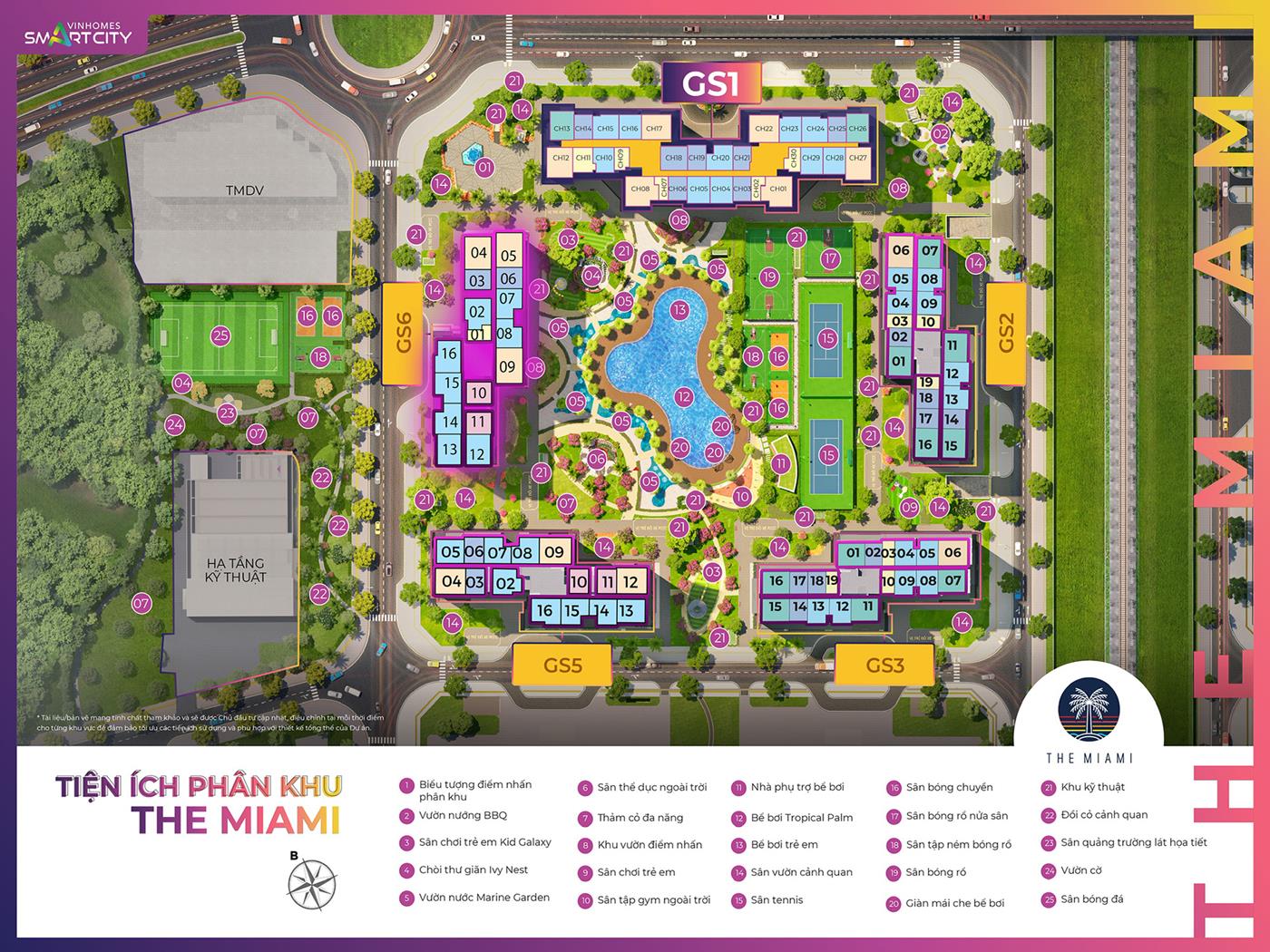 Mặt bằng tổng thể tòa GS2 Vinhomes Smart City