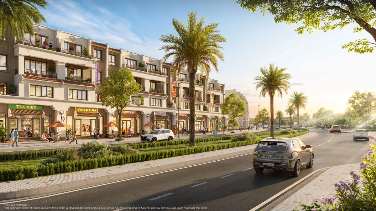 Nhà phố tại Vinhomes Wonder City không chỉ mang đến tầm nhìn thoáng đãng mà còn là lợi thế kinh doanh vượt trội.