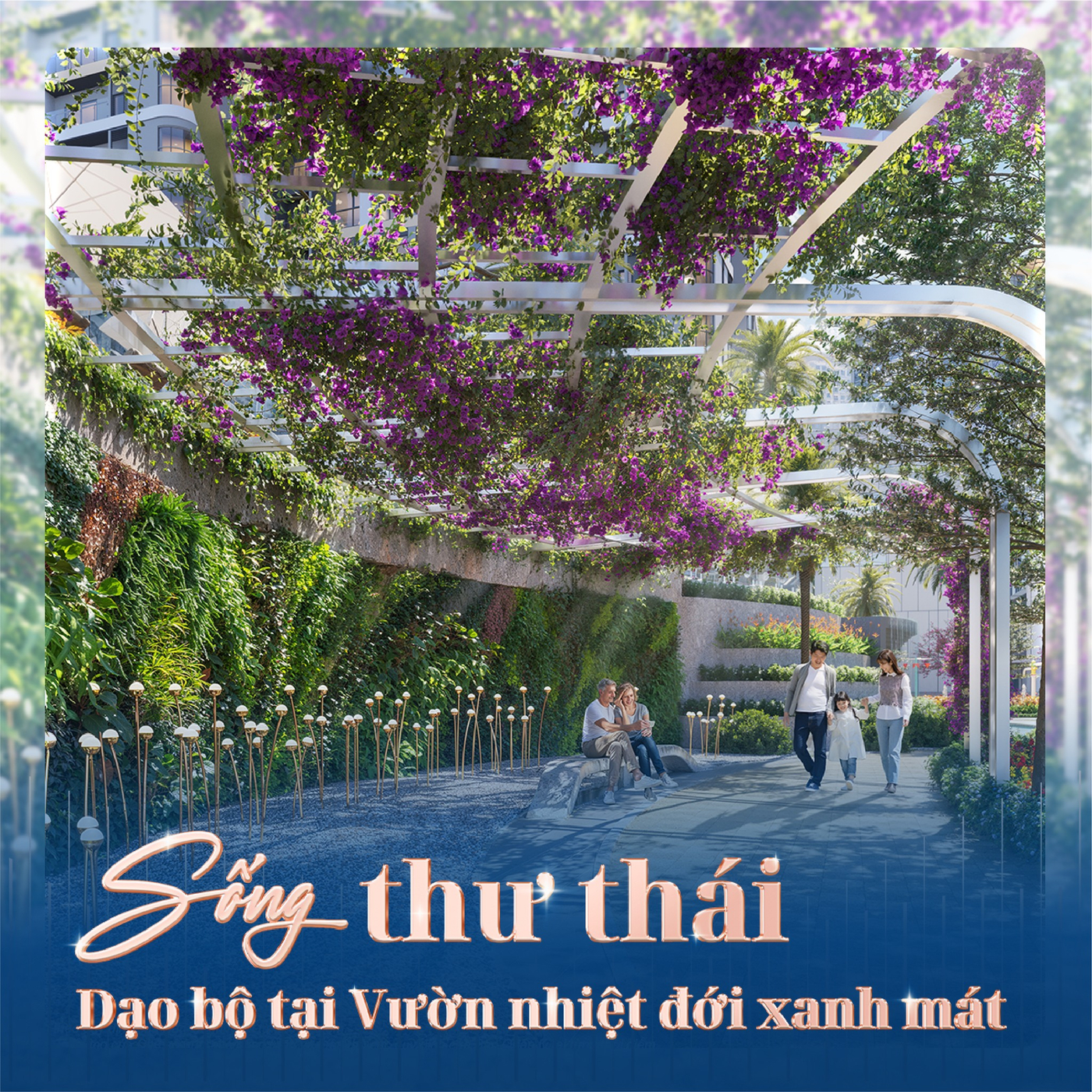 Phối cảnh Vườn nhiệt đới tại The Opus One.