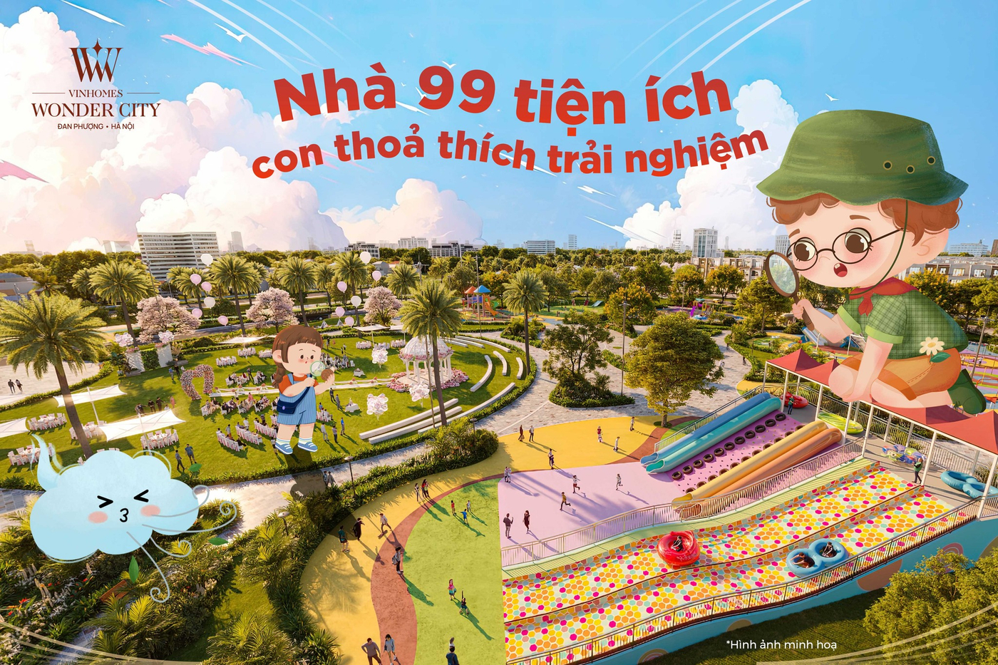 99+ tiện ích tại Vinhomes Wonder City để bé thỏa sức khám phá.