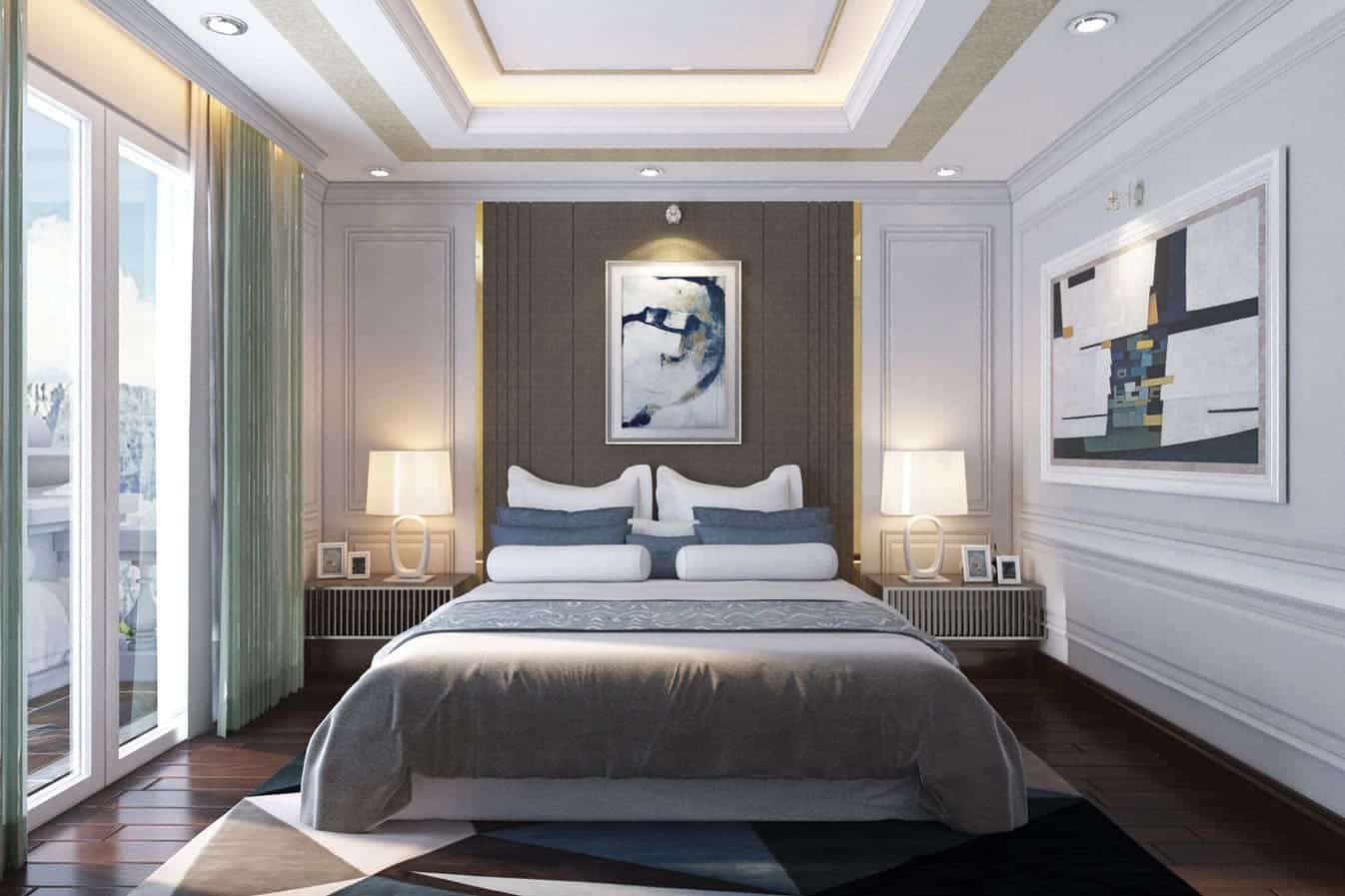 Phối cảnh nội thất biệt thự The Victoria Vinhomes Golden River tại cảng Bason, Bến Nghé, Quận 1.