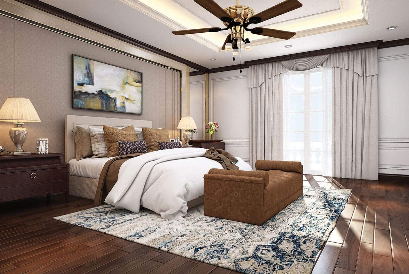 Phối cảnh nội thất biệt thự The Victoria Vinhomes Golden River tại cảng Bason, Bến Nghé, Quận 1.