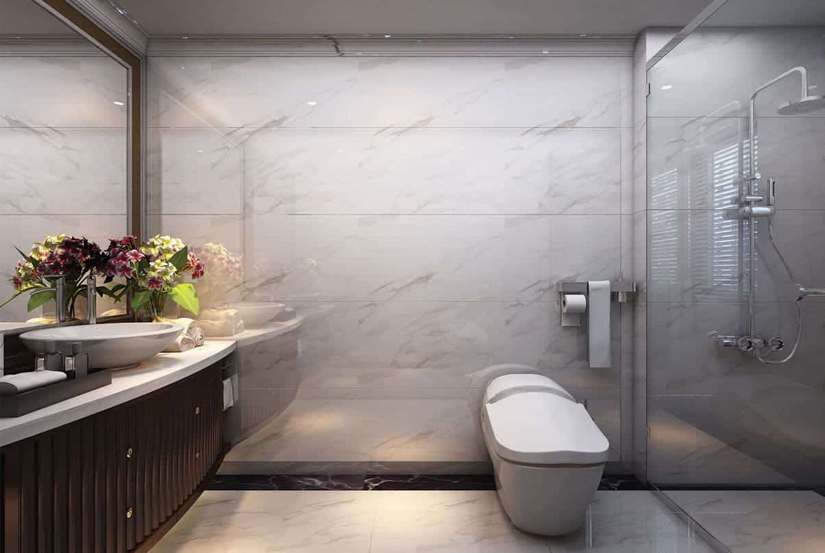 Phối cảnh nội thất biệt thự The Victoria Vinhomes Golden River tại cảng Bason, Bến Nghé, Quận 1.