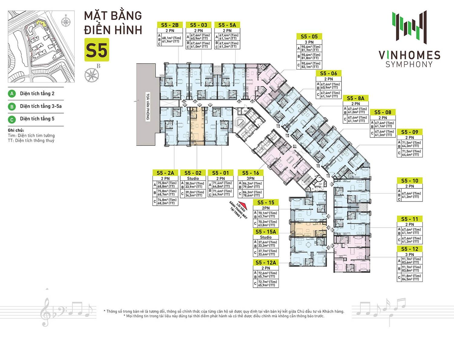 Mặt bằng tầng Vinhomes Symphony