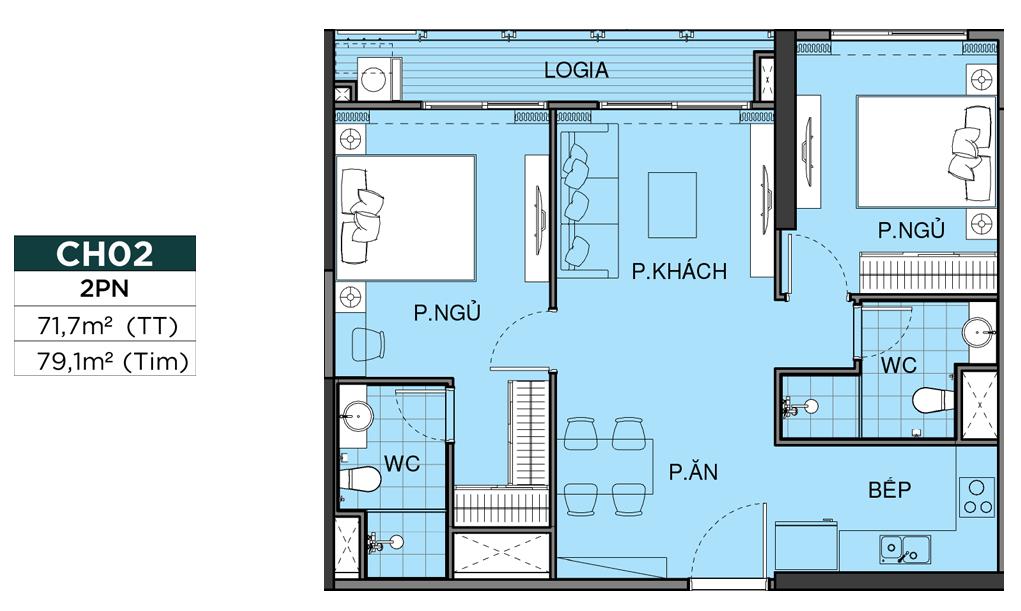 Thiết kế chi tiết căn hộ