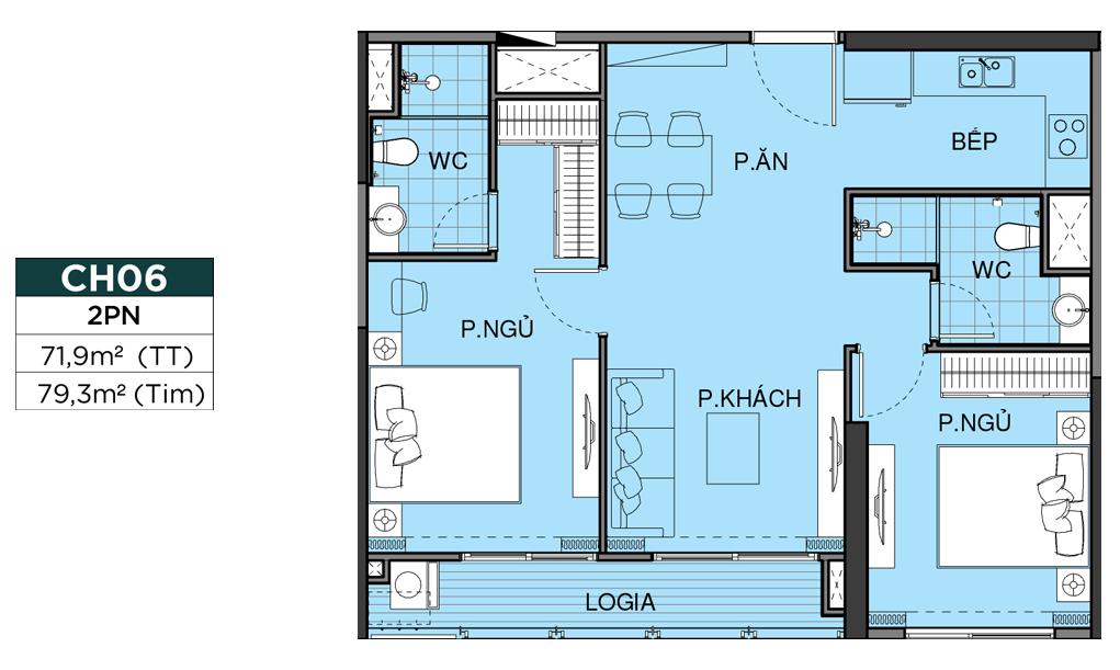 Thiết kế chi tiết căn hộ
