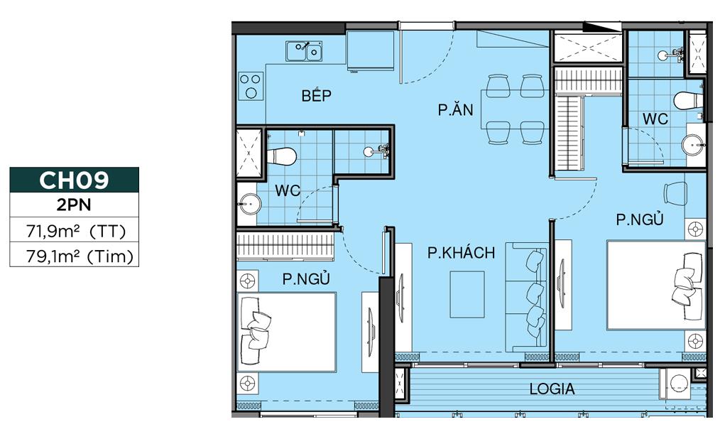 Thiết kế chi tiết căn hộ