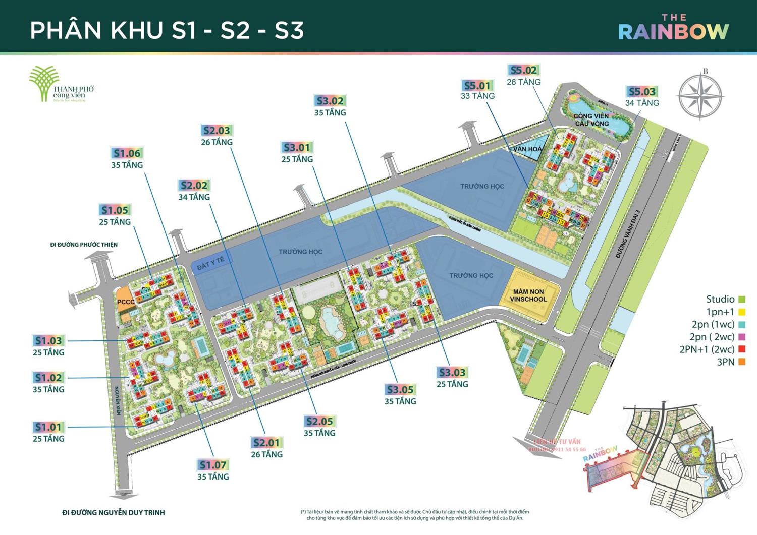 Mặt bằng phân khu Vinhomes Grand Park