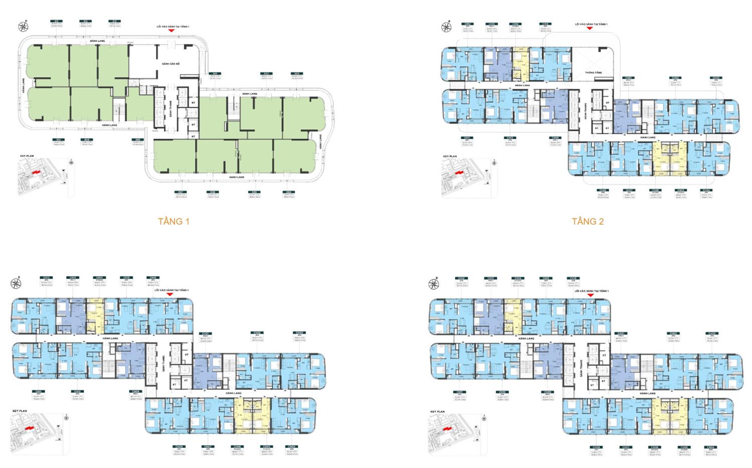 Mặt bằng tầng The Beverly