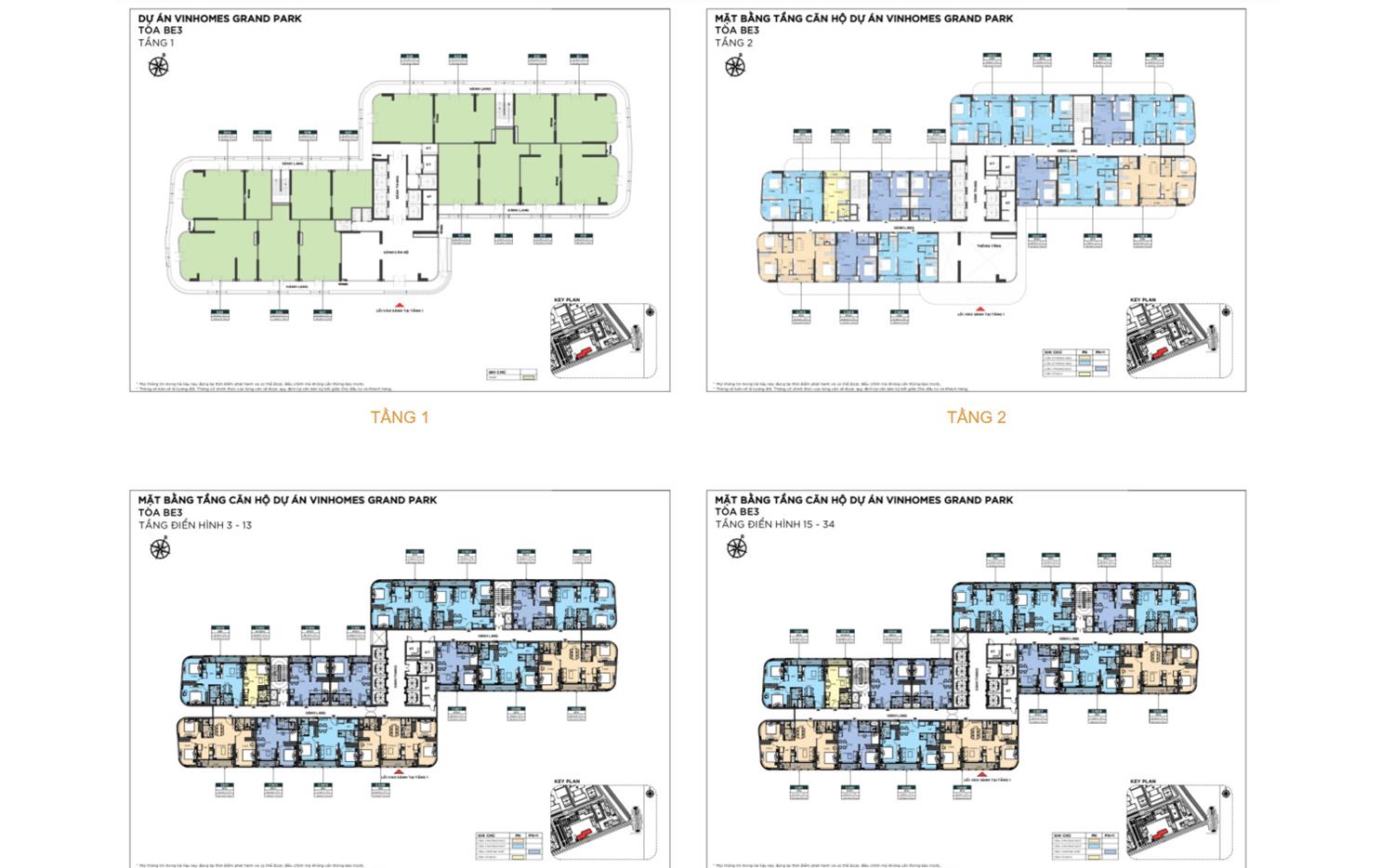 Mặt bằng tầng The Beverly