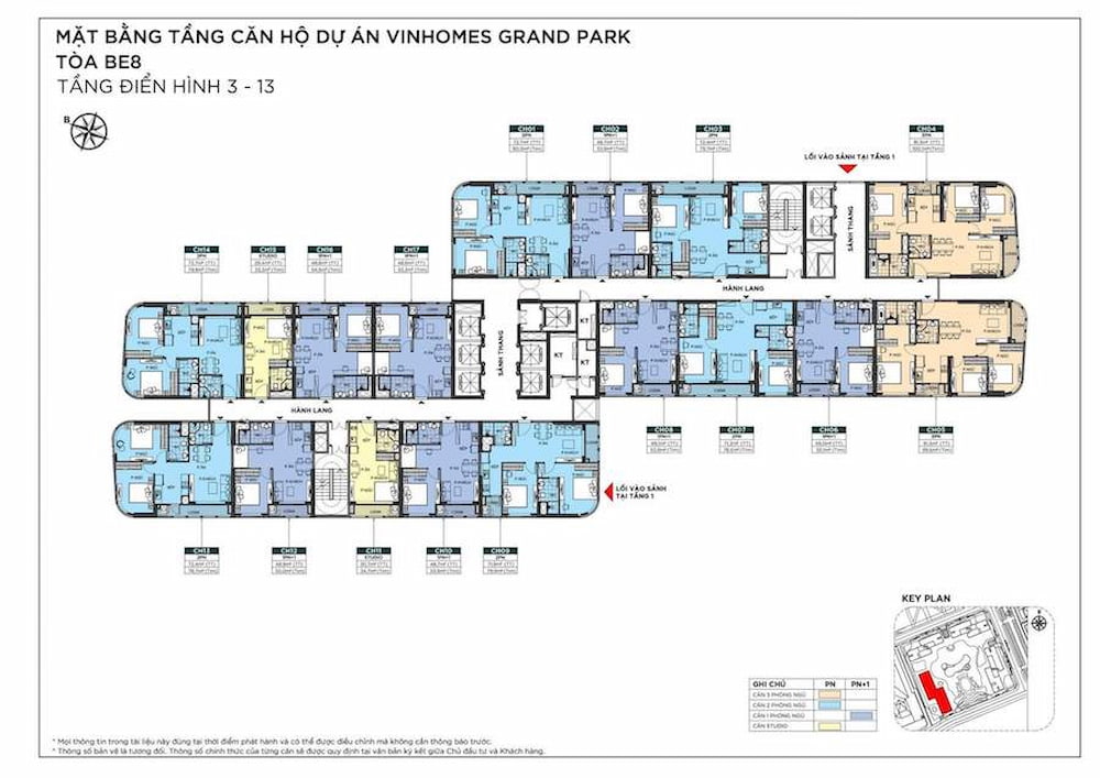 Mặt bằng tầng The Beverly