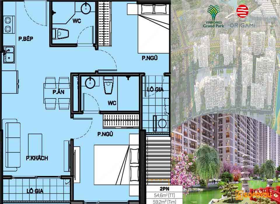 Thiết kế căn hộ The Origami