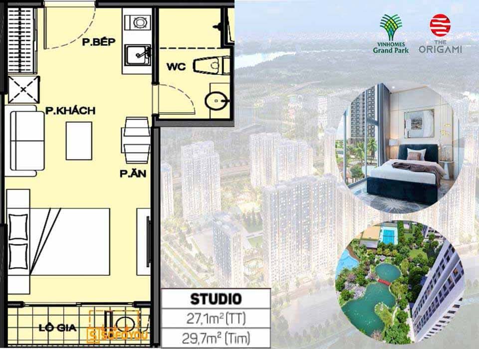 Thiết kế căn hộ The Origami