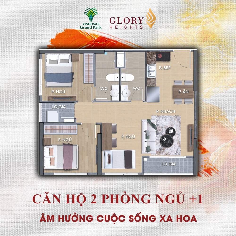 Thiết kế căn hộ Glory Heights