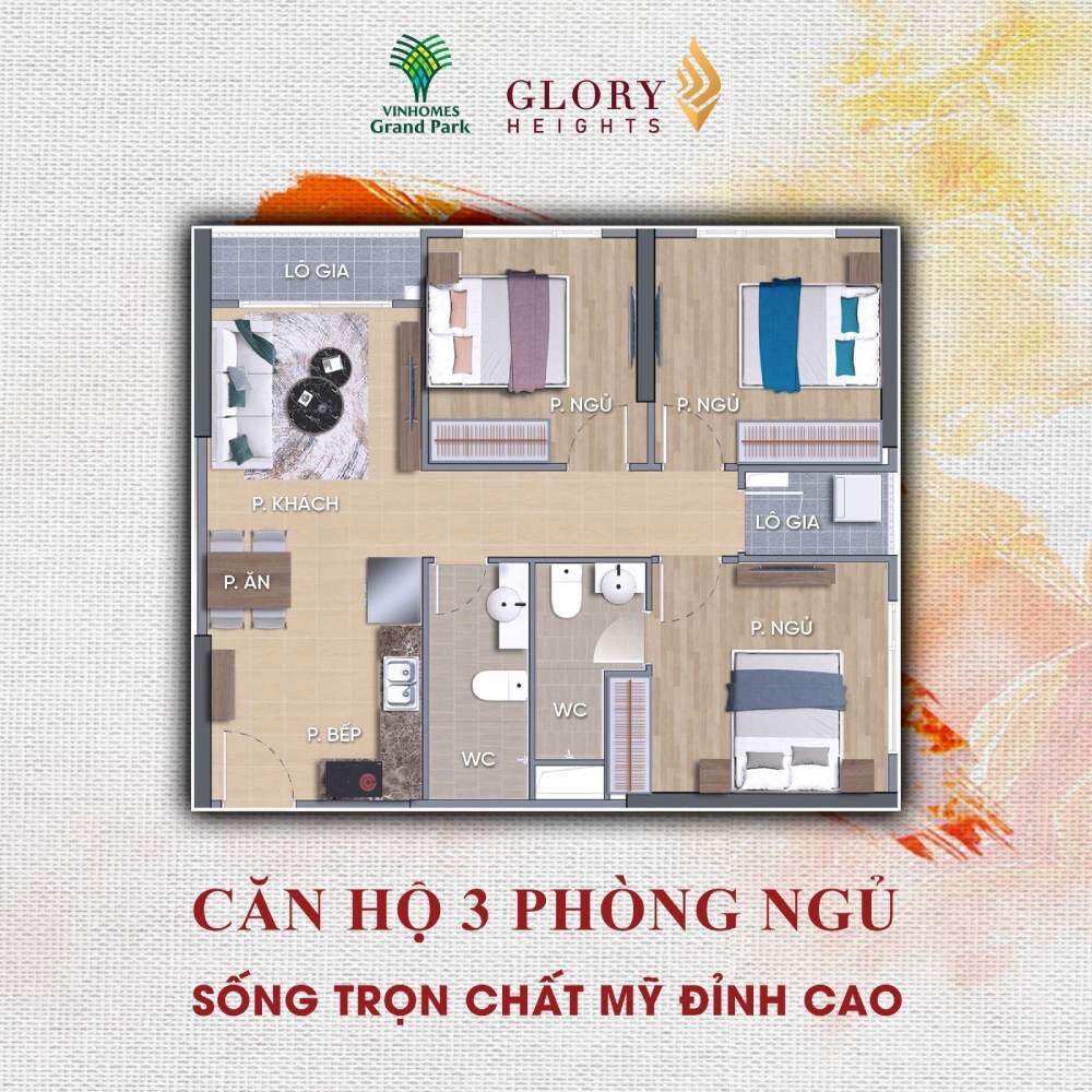 Thiết kế căn hộ Glory Heights