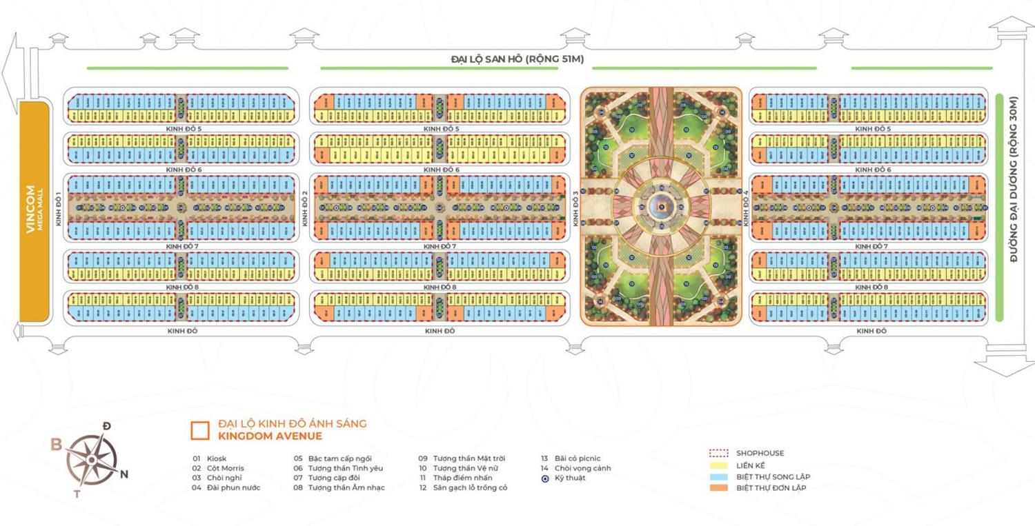 Mặt bằng phân khu Vinhomes Ocean Park 2