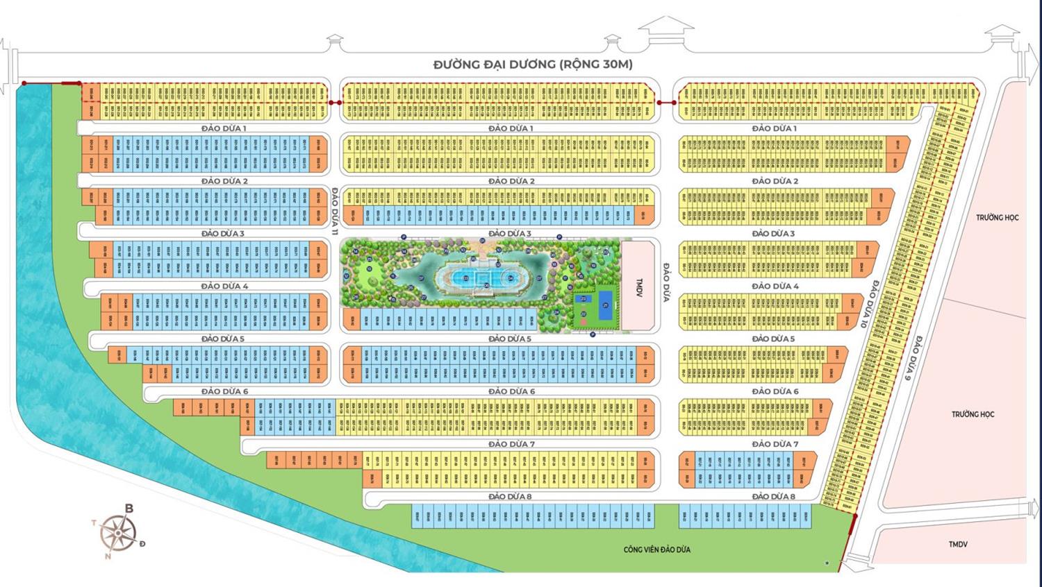 Mặt bằng phân khu Vinhomes Ocean Park 2