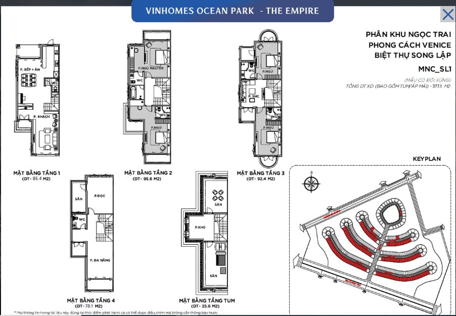 Thiết kế Sản các loại hình sản phẩm Vinhomes Ocean Park 2