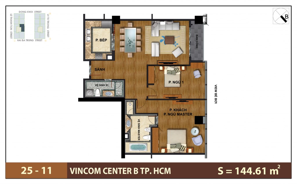 Thiết kế căn hộ Vinhomes Đồng Khởi