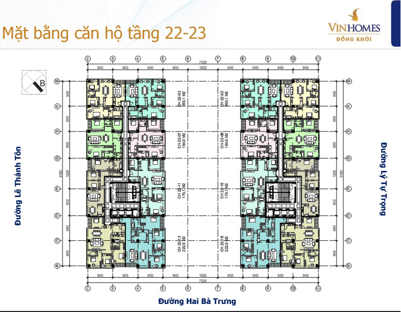 Mặt bằng tầng Vinhomes Đồng Khởi