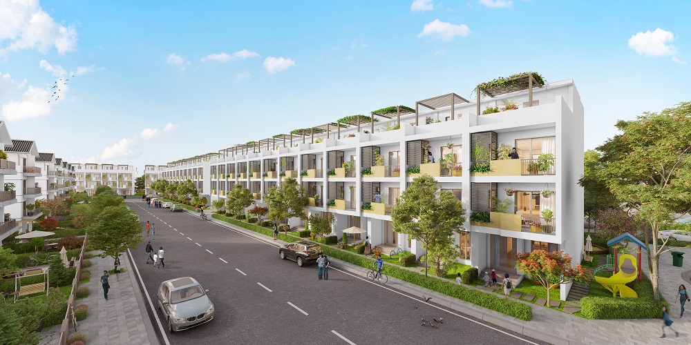 Phối cảnh liền kề Vinhomes Thăng Long