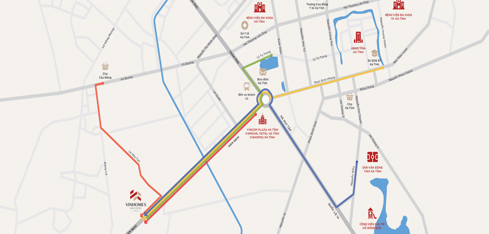 Vị trí dự án Vinhomes New Center
