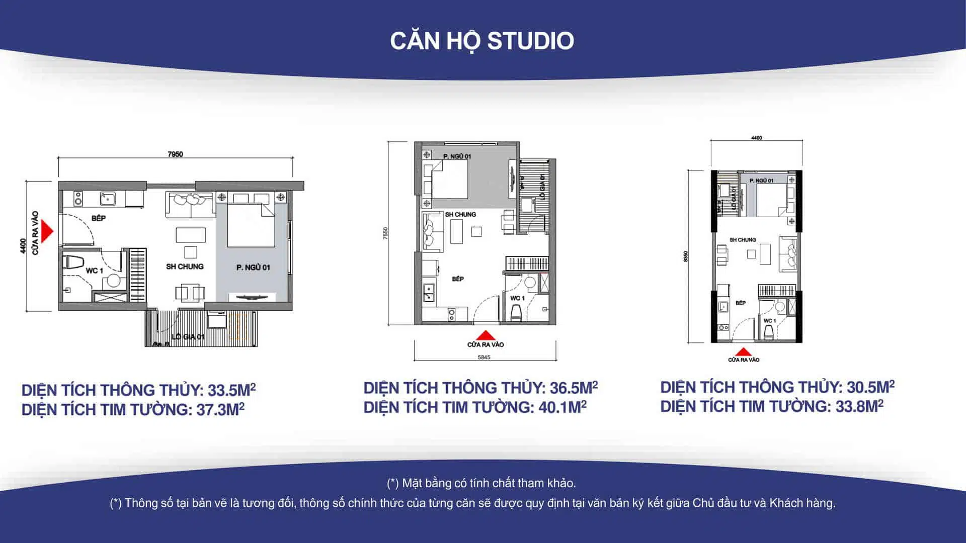 Layout thiết kê căn hộ Studio Vinhomes Quận 8