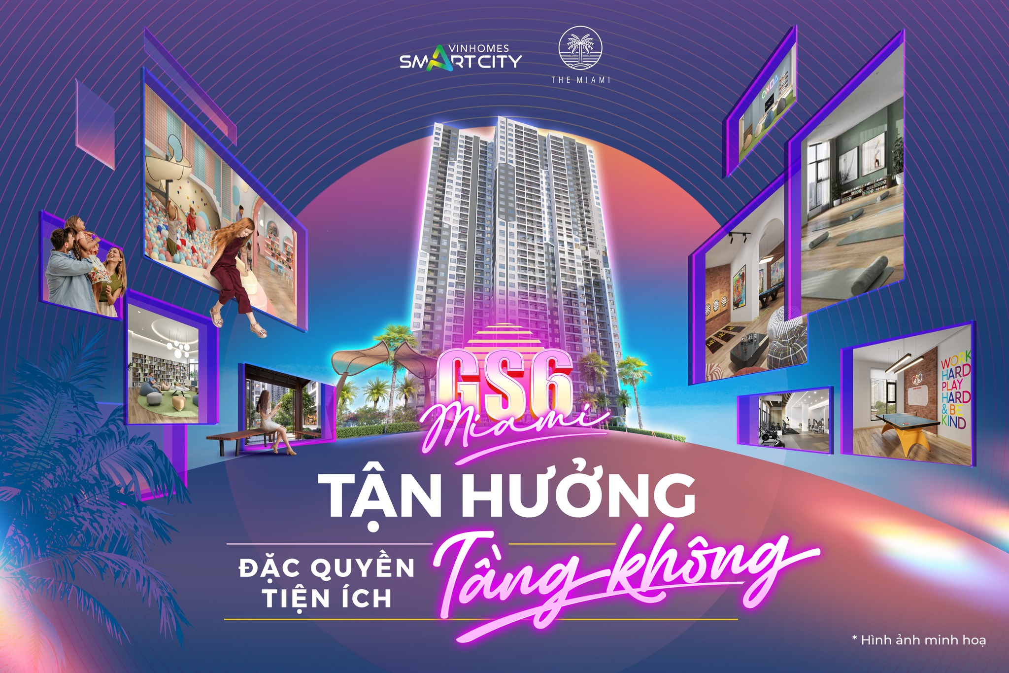 Hình minh họa tiện ích tòa GS6 the Miami