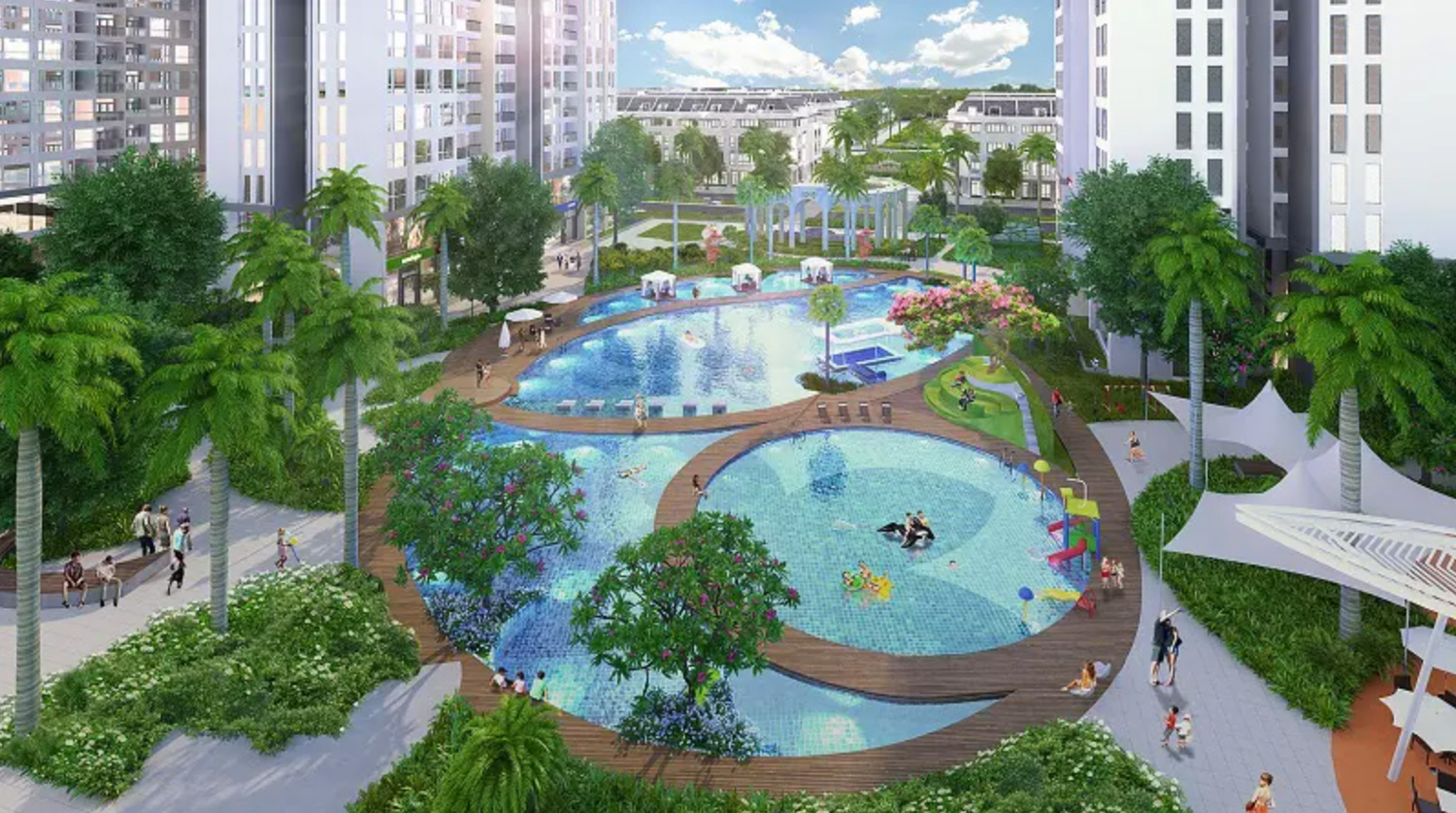 Bể bơi ngoài trời The Arcadia dài 50m