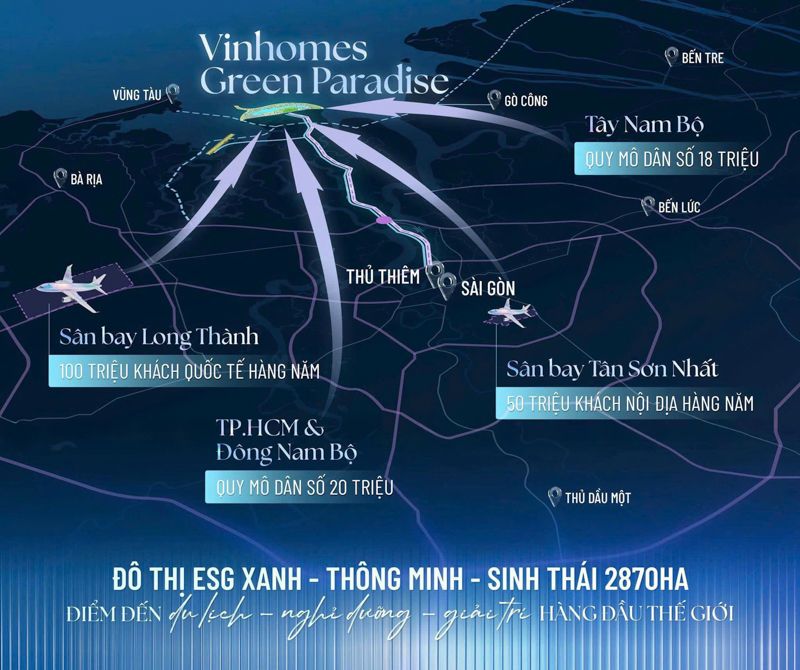 Hạ tầng tỷ đô xung quanh dự án Vinhomes Green Paradise