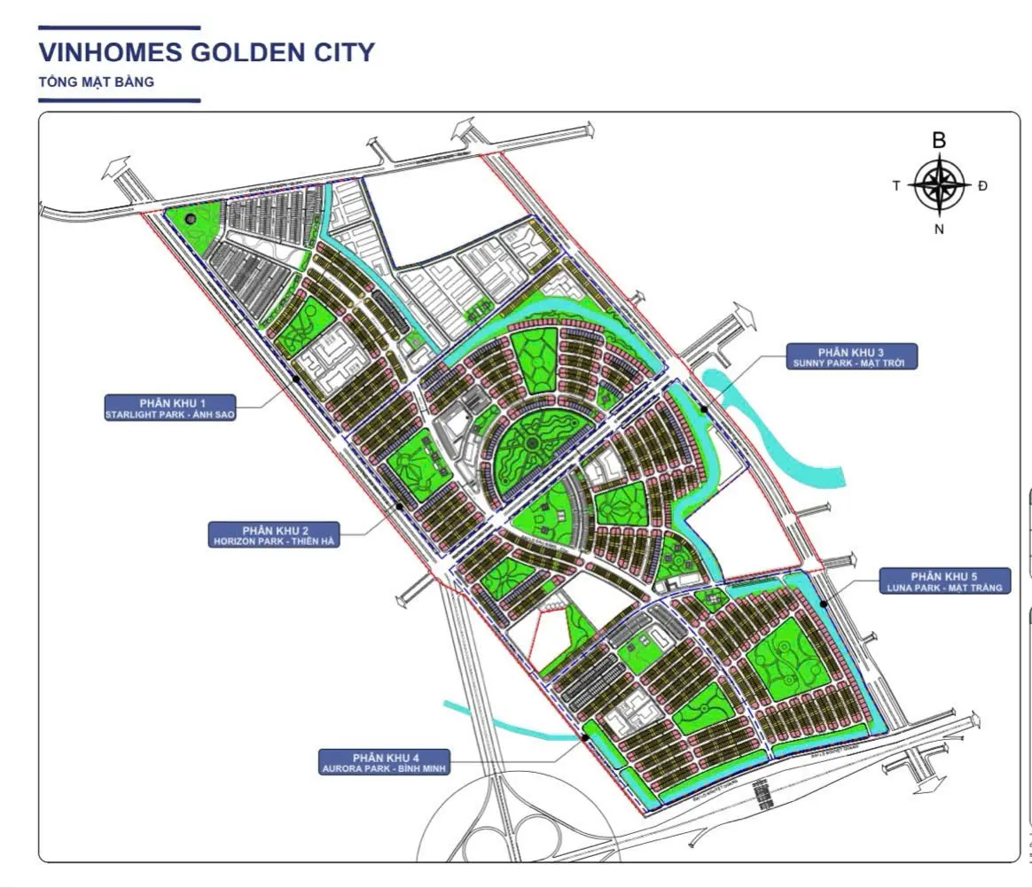 Mặt bằng tổng thể Vinhomes Golden City Hải Phòng
