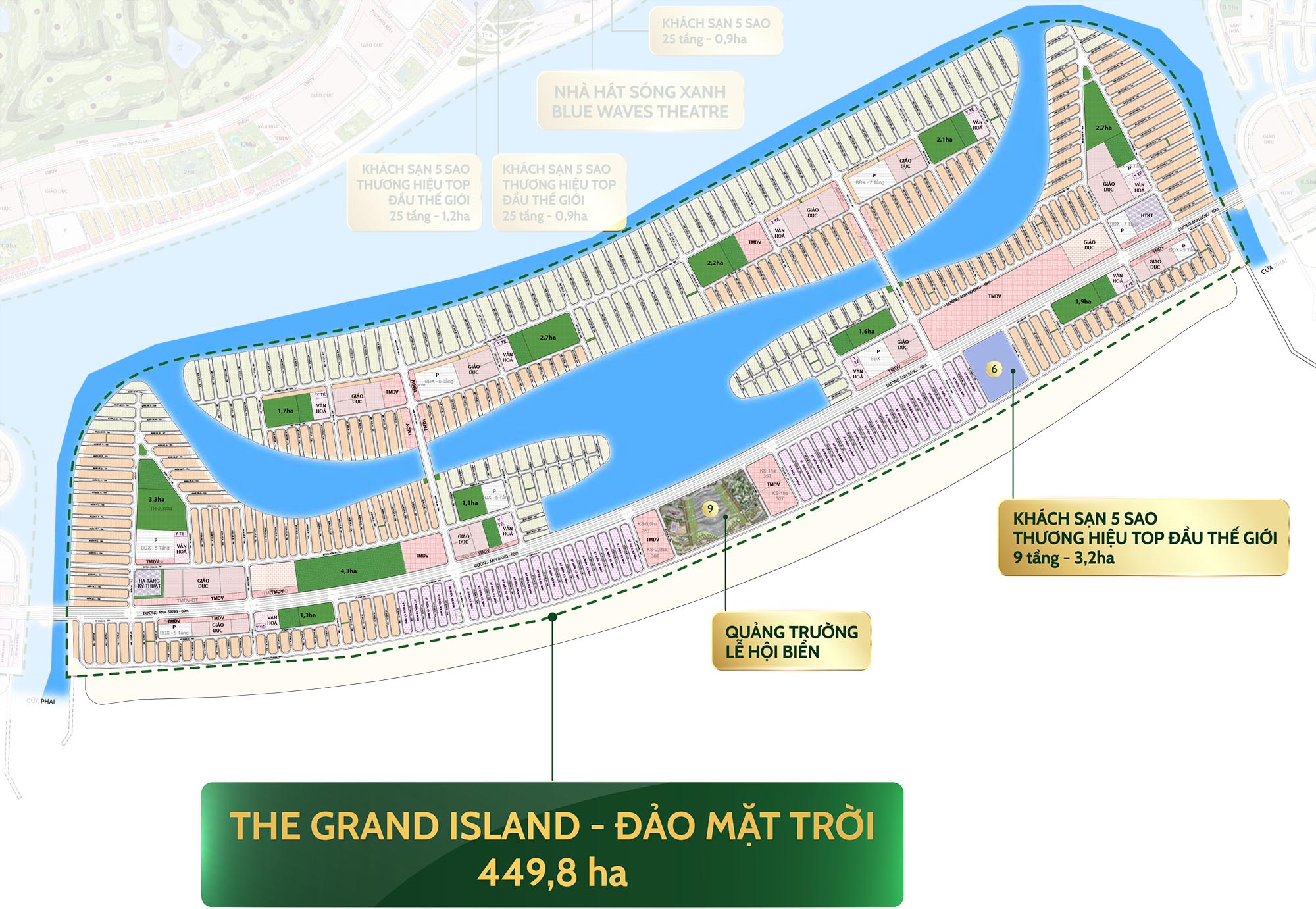 Phối cảnh phân khu The Grand Island tại Vinhomes Cần Giờ