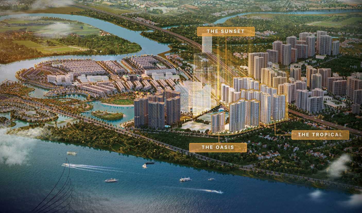 Vị trí The Oasis trong đại đô thị Vinhomes Grand Park Quận 9