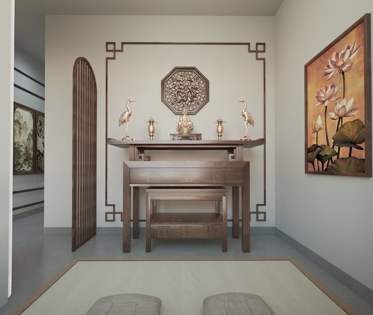 Xu hướng thiết kế phòng thờ hiện nay