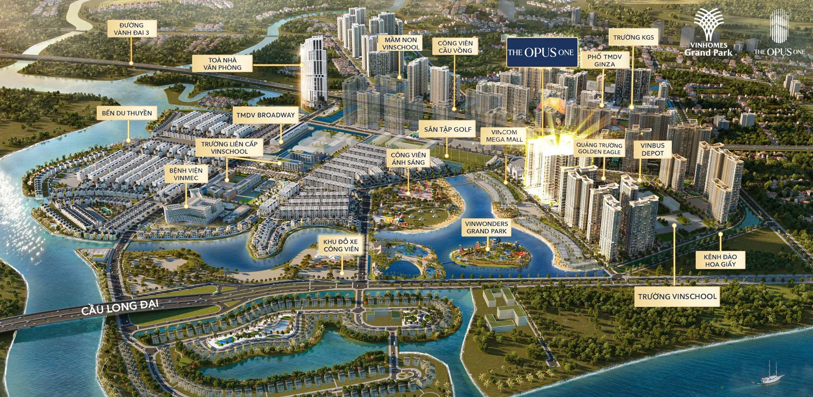 Tổng quan tiện ích quanh dự án The Opus One