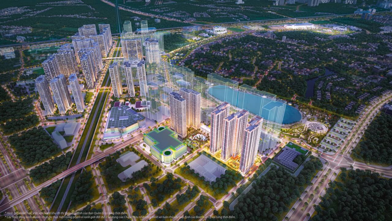 Phối cảnh tổng thể khu đô thị Vinhomes Smart City