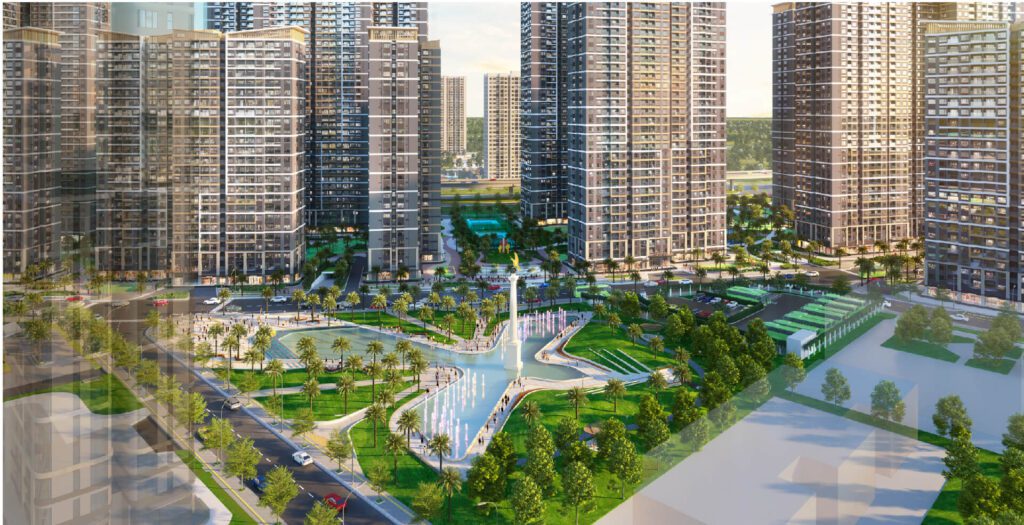 Phối cảnh tiện ích Quảng trường Golden Eagle - The Oasis