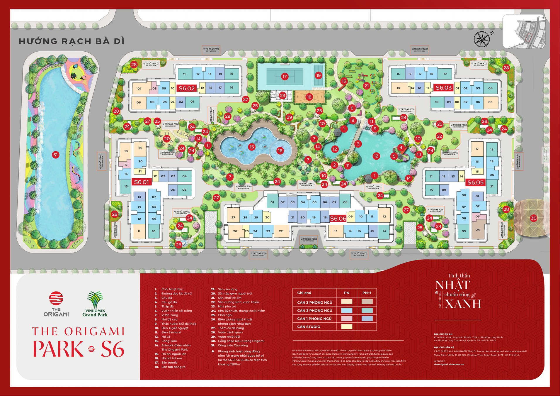  Mặt bằng chi tiết tòa S6.03 The Origami Vinhomes Grand Park